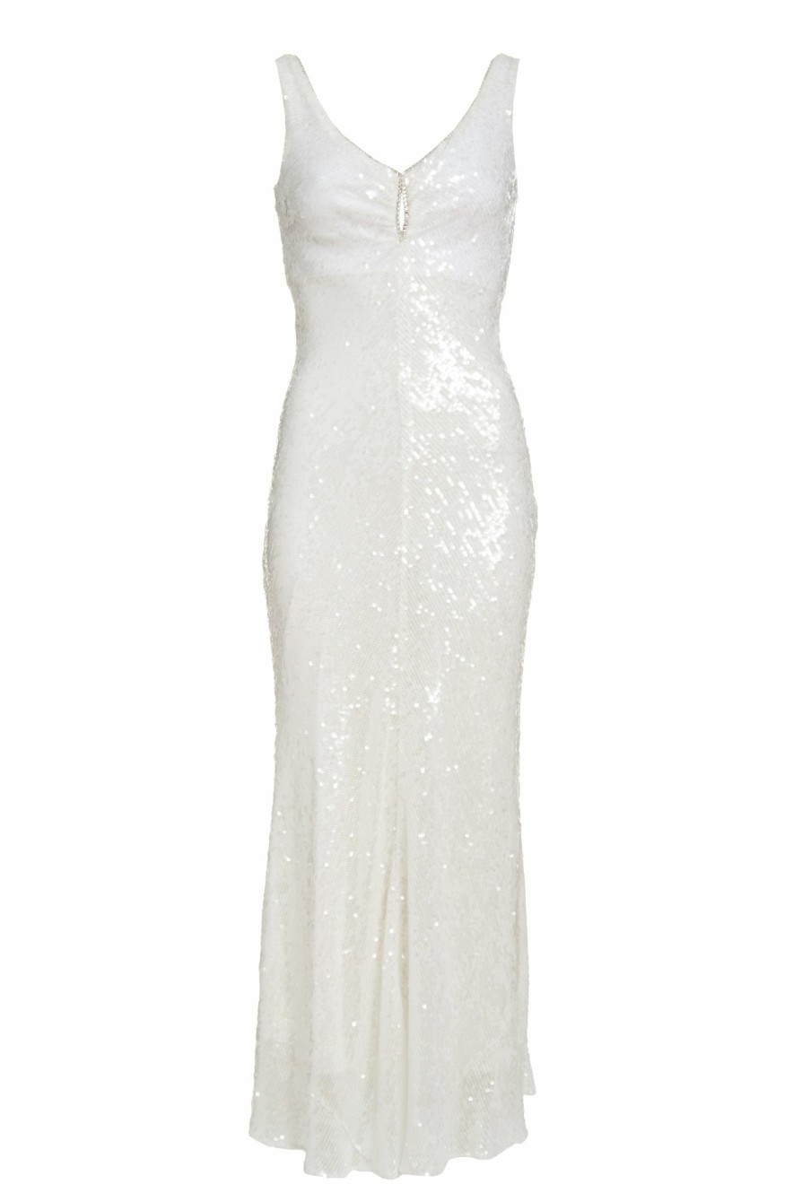 Bridal Markarian NYC | Coquette White Sequin Dress