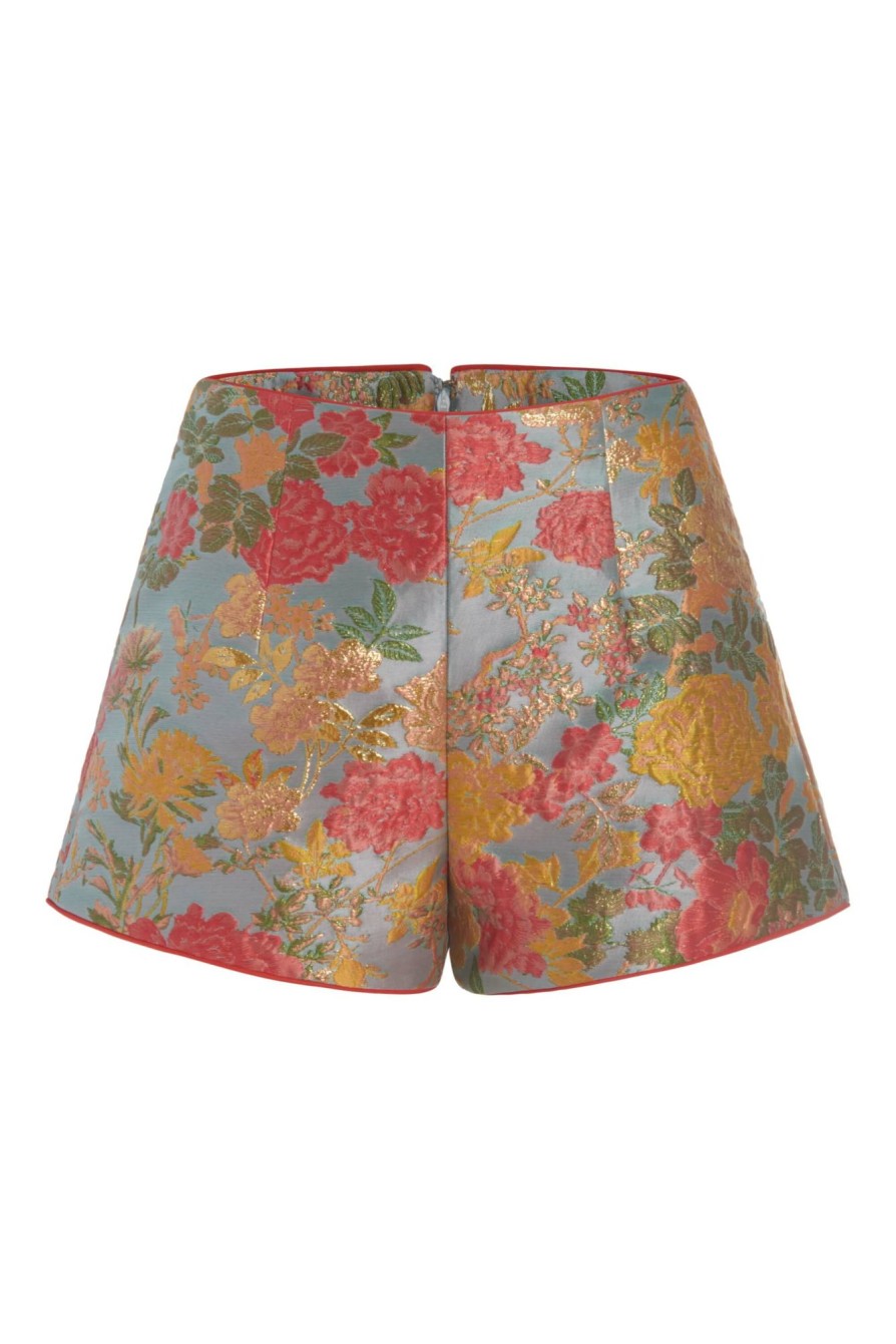 Clothing Markarian NYC | Mira Multicolor Floral Jacquard Shorts