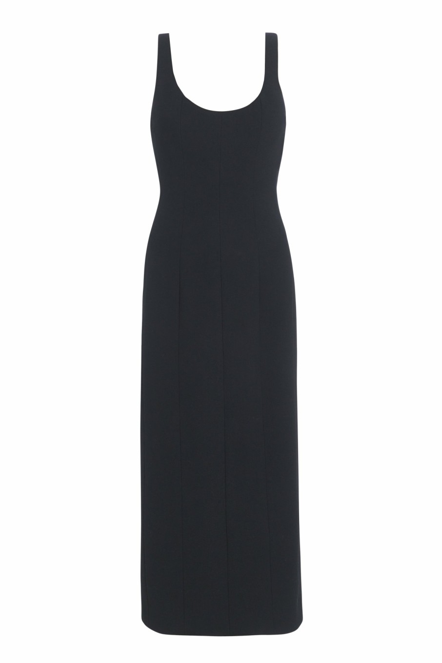 Clothing Markarian NYC | Sommer Black Wool Crepe Paneled Corset Midi Dress