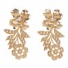 Accessories Markarian NYC | Final Sale: Thea Gold Floral Pearl Detail Earrings