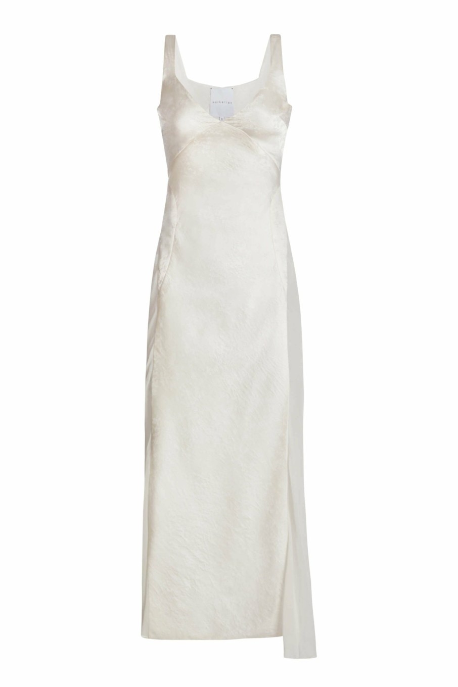 Clothing Markarian NYC | Minerva Ivory Shimmer Floral Jacquard Slip Dress