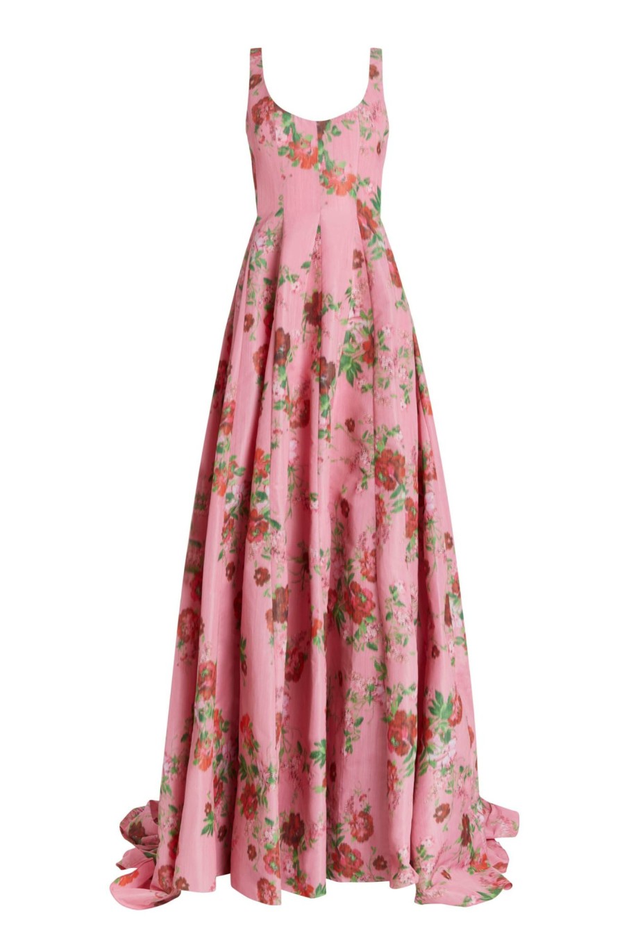 Clothing Markarian NYC | Botticelli Pink Floral Ikat Paneled Gown