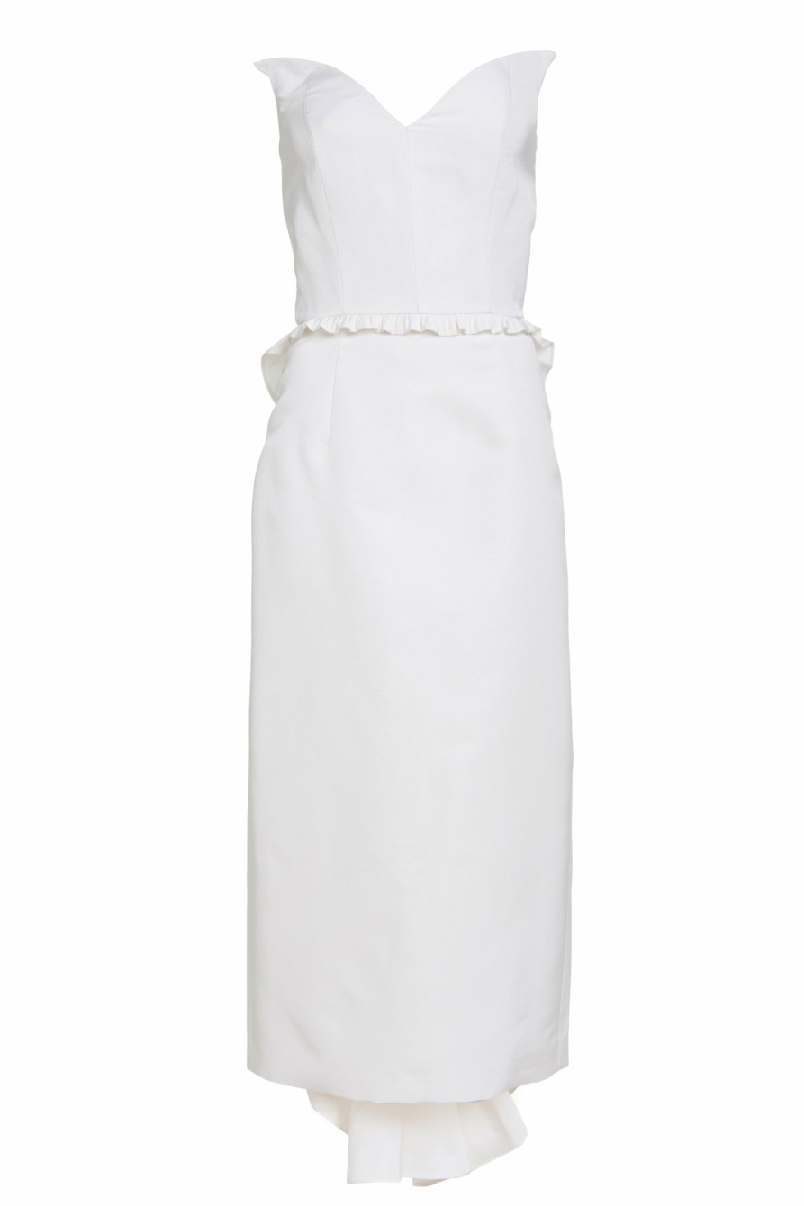 Bridal Markarian NYC | Lottie Off White Silk Dress