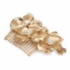 Accessories Markarian NYC | Caterina Gold Floral Snake Hair Comb