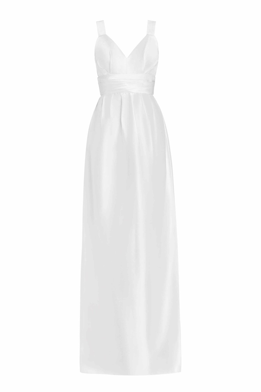 Bridal Markarian NYC | Hazel White Silk Tulip Column Gown