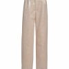 Clothing Markarian NYC | Final Sale: Lily Sequined Beige Gingham Wide-Leg Trousers