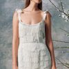 Bridal Markarian NYC | Diana White Fringe Mini Dress