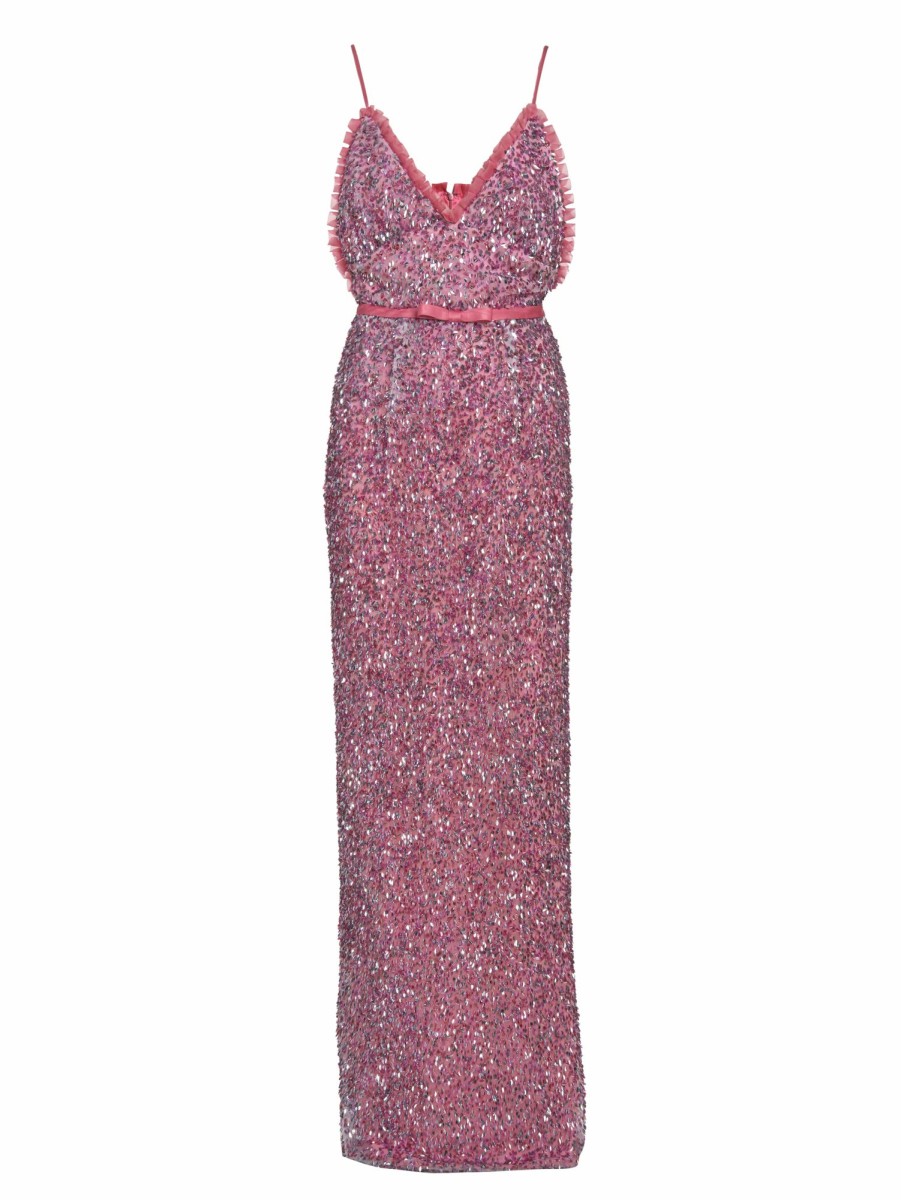 Clothing Markarian NYC | Isabel Pink Sequin Column Gown