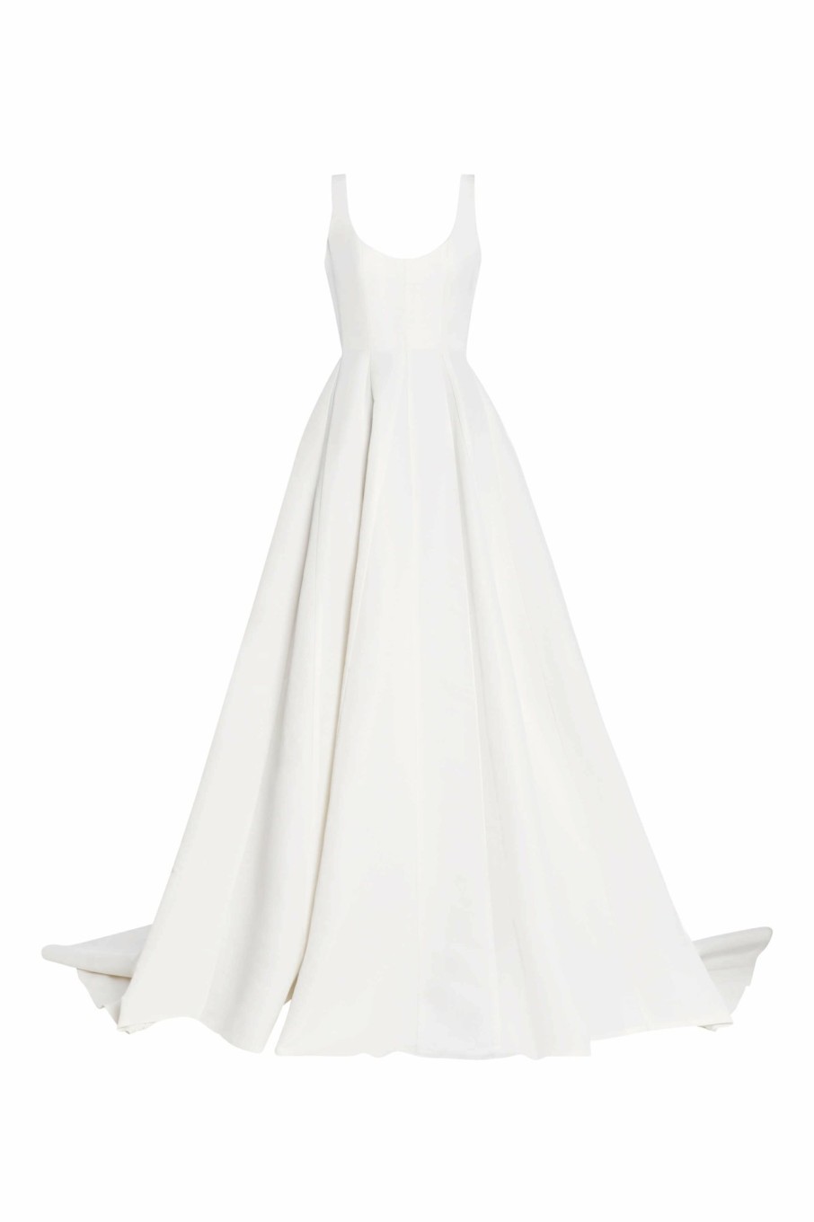 Bridal Markarian NYC | Guinevere White Silk Paneled Gown