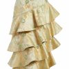 Clothing Markarian NYC | Laura Green Butterfly Brocade Tiered Ruffle Skirt