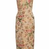 Clothing Markarian NYC | Apollonia Gold Floral Brocade Corset Dress