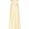 Clothing Markarian NYC | Monaca Yellow Silk Cut-Out Gown