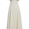 Clothing Markarian NYC | Nautilus Ivory Handbeaded Shell Bust Off-The-Shoulder Dress