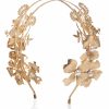 Accessories Markarian NYC | Ismenia Gold Floral Double Band Headband