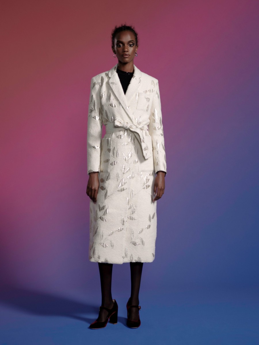 Clothing Markarian NYC | Yucca Cream Wool Coat With Tie Belt