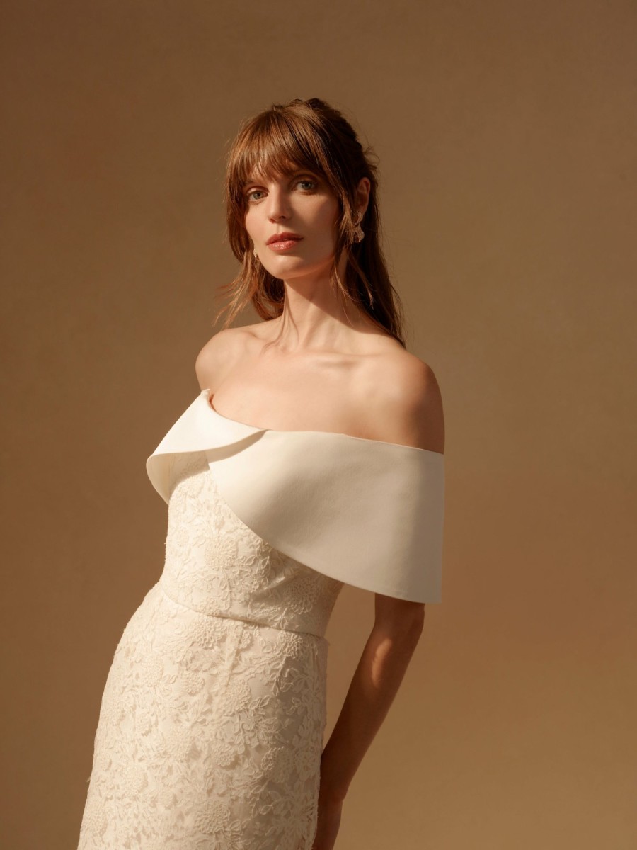 Bridal Markarian NYC | Eveline Off-The-Shoulder Dress