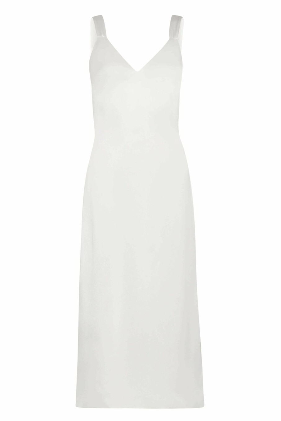 Clothing Markarian NYC | Bianca White Satin Shift Dress