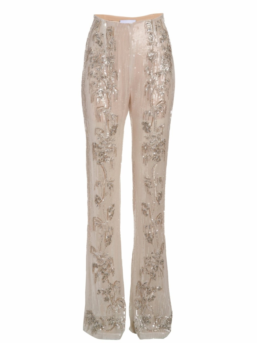 Bridal Markarian NYC | Ines Crystal-Trimmed Sequin Pants