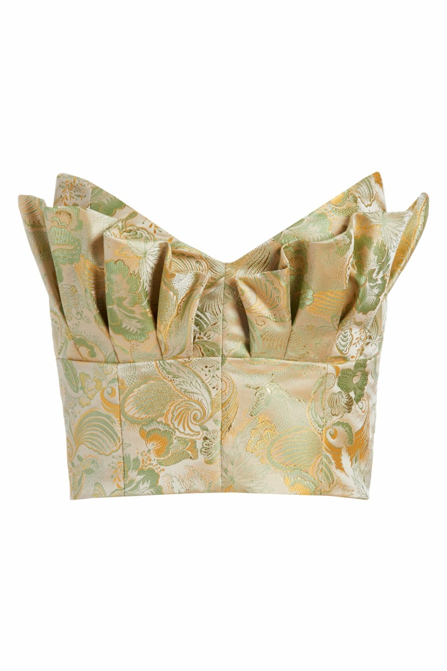 Clothing Markarian NYC | Cassandra Green Butterfly Fabric Top