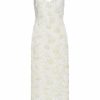 Clothing Markarian NYC | Bianca Beaded Lace Shift Dress With Side Slit