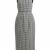 Clothing Markarian NYC | Presley Black And White Gingham Tie Strap Corset Dress