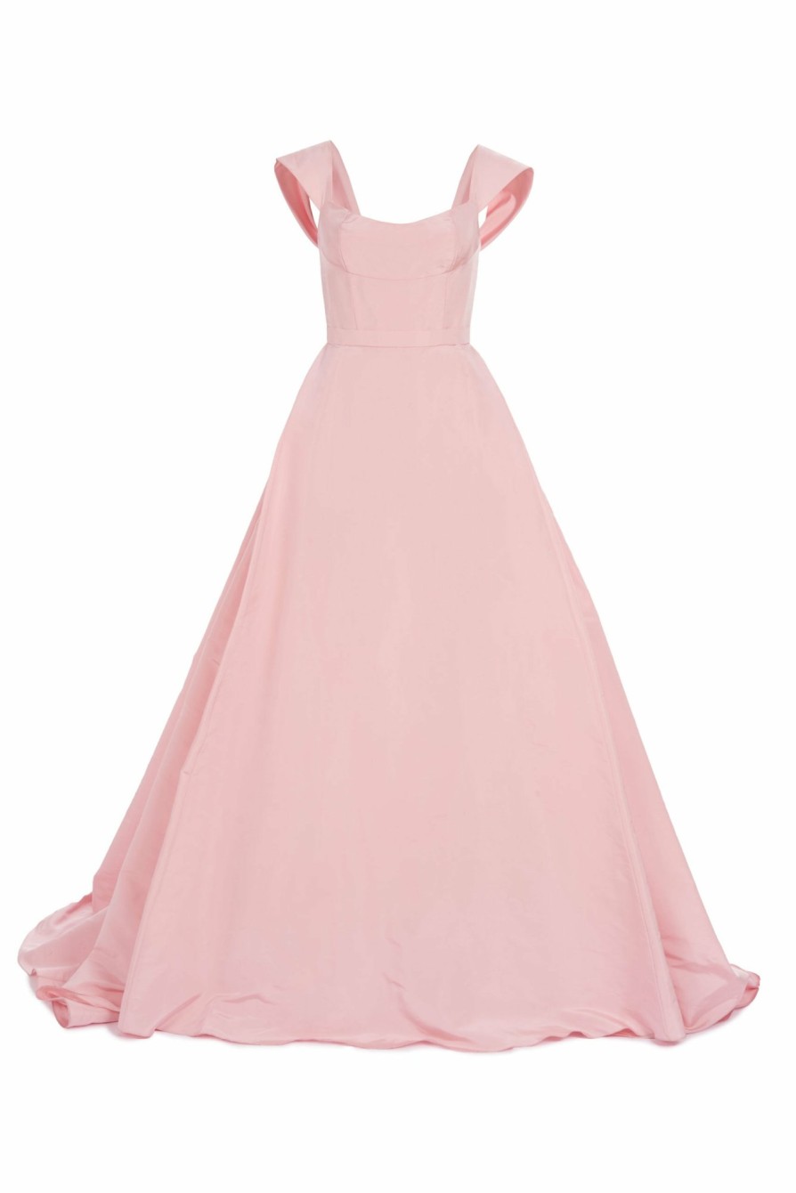 Clothing Markarian NYC | Amelie Pink Silk Faille Gown