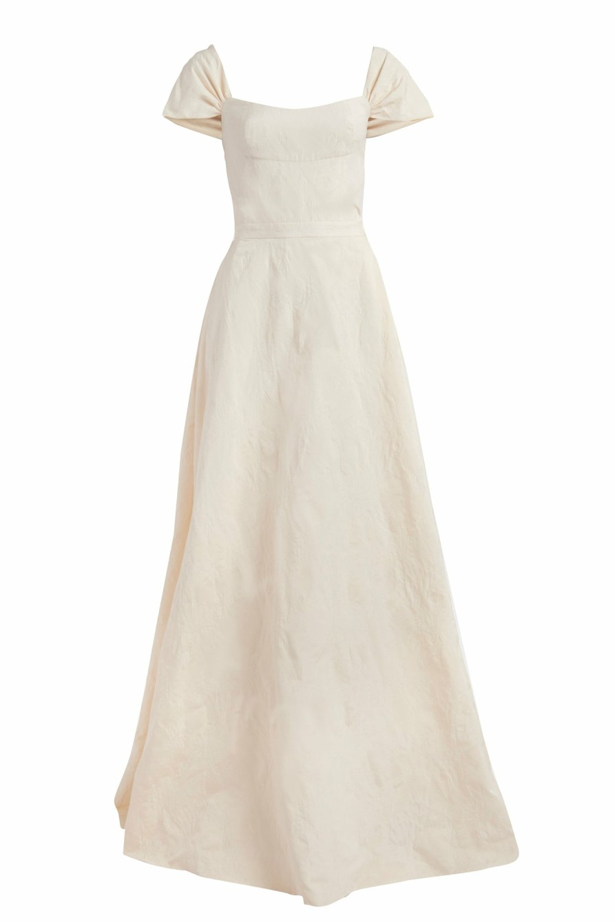 Bridal Markarian NYC | Idra Ivory Brocade Gown