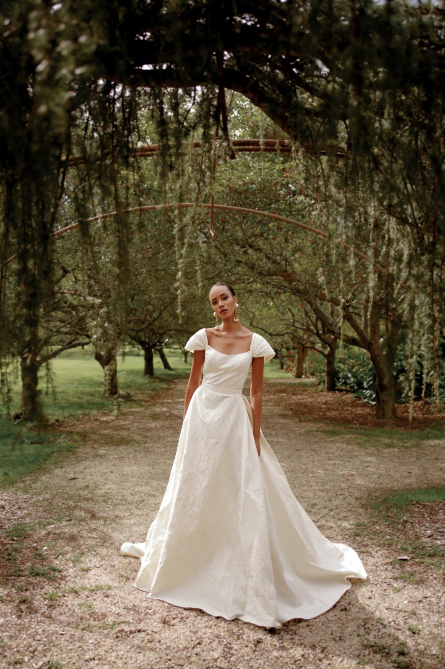 Bridal Markarian NYC | Idra Ivory Brocade Gown