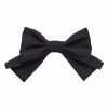 Accessories Markarian NYC | Toni Black Silk Faille Bow Barette