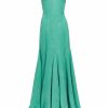 Clothing Markarian NYC | Marilyn Jade Woodcut Jacquard Backless V Neck Gown