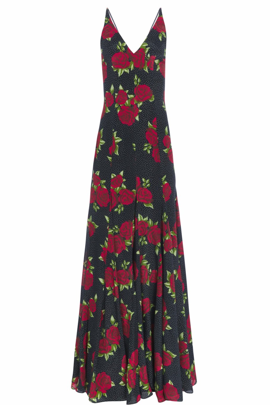 Clothing Markarian NYC | Marilyn Rose Dot Print Backless V Neck Gown