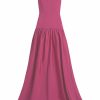 Clothing Markarian NYC | Petra Raspberry Faille Dropwaist Gown