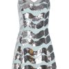 Clothing Markarian NYC | Cecilia Light Blue Handbeaded Sequin Wave Mini Dress