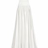 Bridal Markarian NYC | Wren White Satin Off The Shoulder Gown