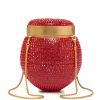 Accessories Markarian NYC | May Red And Gold Round Clutch